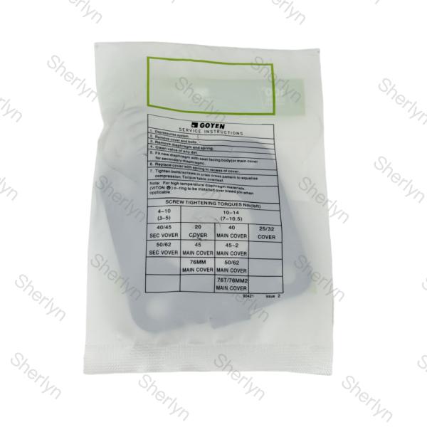 K2500 K2501 1'Kit de reparación de diafragma de caucho nitrílico para válvula de pulso de Goyen CA25T CA25DD