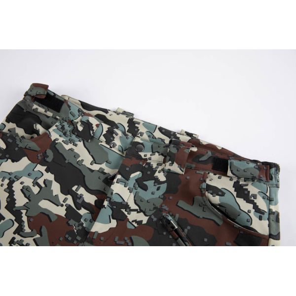 Mens Camouflage Outdoor Work Pants Fleece Lined Snow Bib Pants