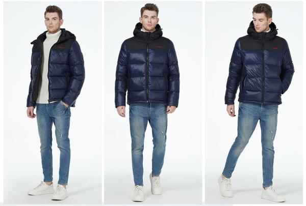 Soft Fabric Down Coat Sports Casual Style Jacket Light Waterproof Fabric Short Men'S Coat