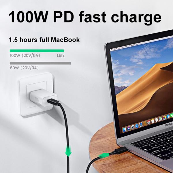 Кабеля USB 4 Thunderbolt 3 PD высокоскоростного полностью отличаемый быстро поручая