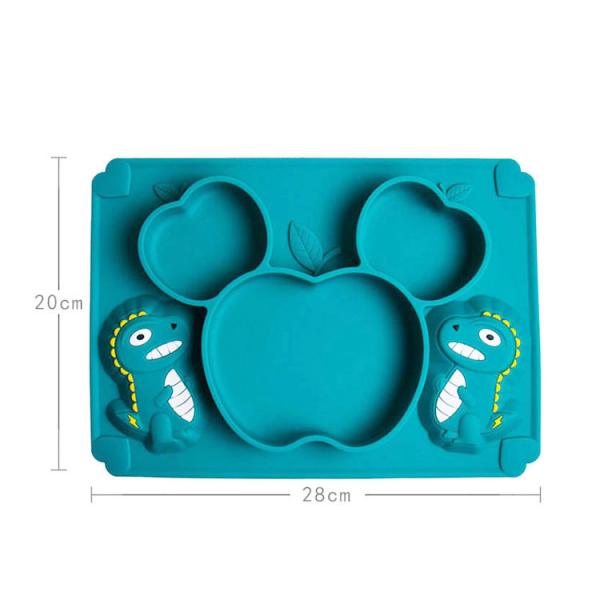 Food Grade Silicone Baby Tray Custom Feeding Plates And Bowls PPA PVC Free