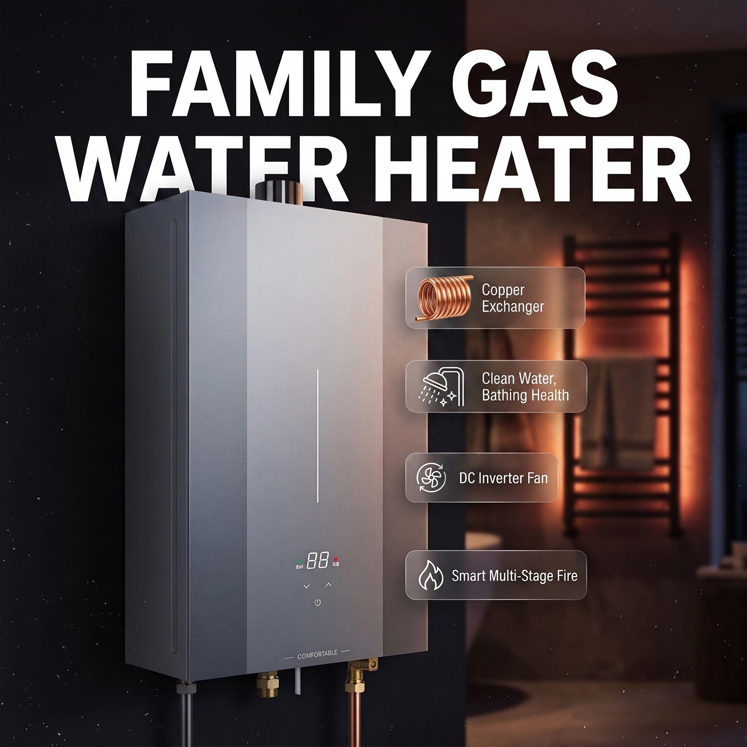 SEFFY LPG Gas Geyser Manufacturer Wall Mounted Boiler for Global Wholesale