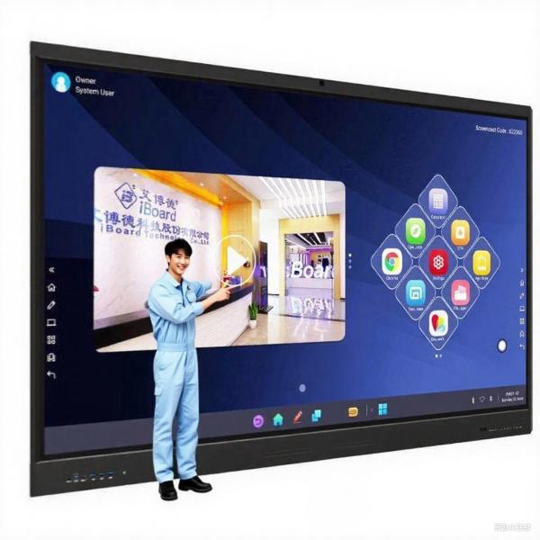 Factory Price 4k  85  Inch Touch Screen Multi-language Software Lcd Smart Board Android Interactive board for school