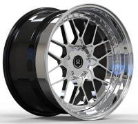 20x10.5ET+70/21x12.5E+27  5x4.75/70.1 3-PC Chrome Rims For C5 Corvette