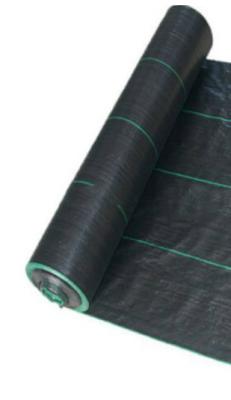 Plastic Ground Cover Fabric 100% Polypropylene Material Grey Black Color