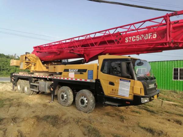 2020 Shacman Used Truck Crane Mobile Hydraulic Crane 50t STC500E5 With Weichai Engine