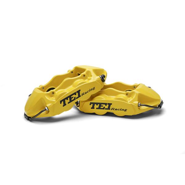 S40 4 Piston Caliper 345*28mm 355*28mm Rotor Brake Kit Drilled / Slotted / Drilled And Slotted Discs Selectable