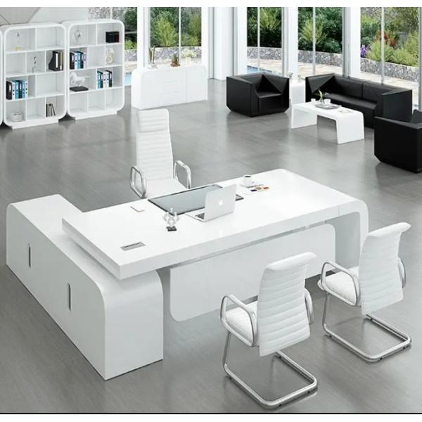 Hot selling office furniture painted white ceo office desk boss luxury executive office table desk modern executive desk for manager