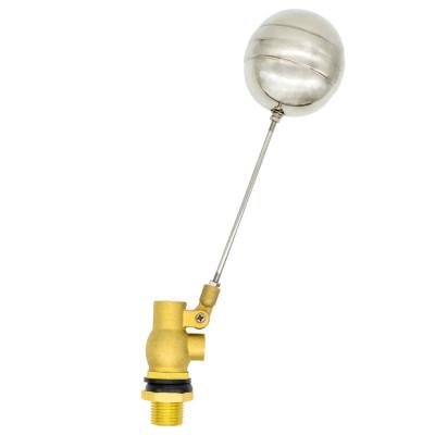 Aluminum Vapor 25mm Brass Body Stainless Steel Ball Brass Float Valves For Water Tanks
