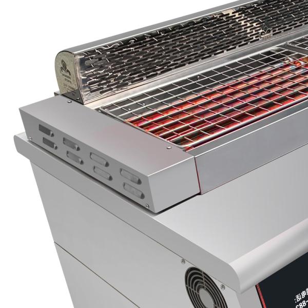 Электрические коммерческие барбекю из нержавеющей стали с выхлопной системой