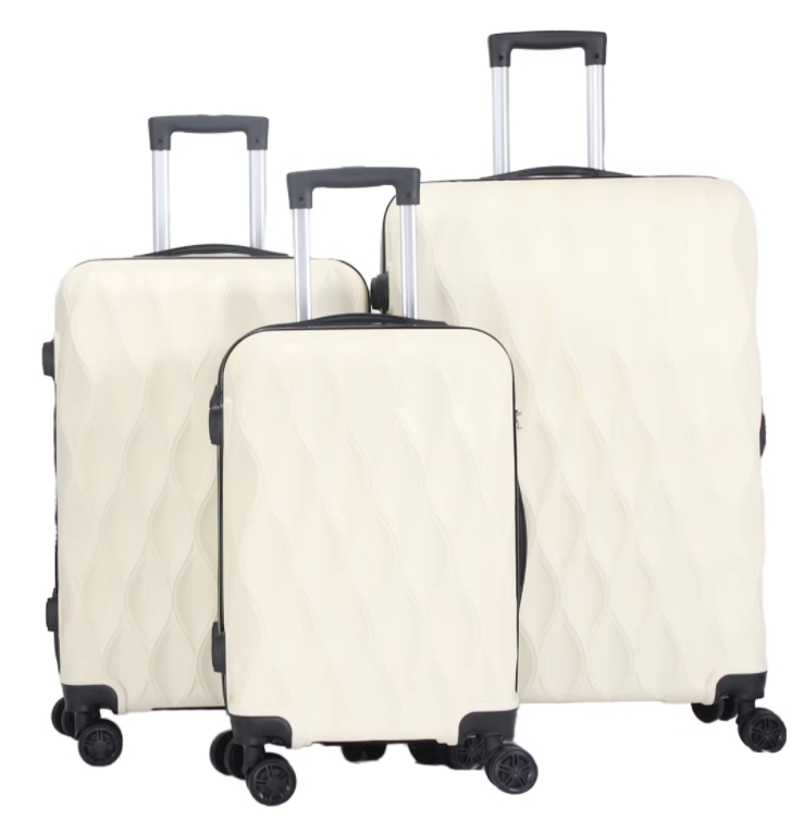 Hot Sellers 3-Piece Luxury Travel Trolley Suitcase Set Large Carry-On Luggage with Easy Movement Wheels Zipper Opening