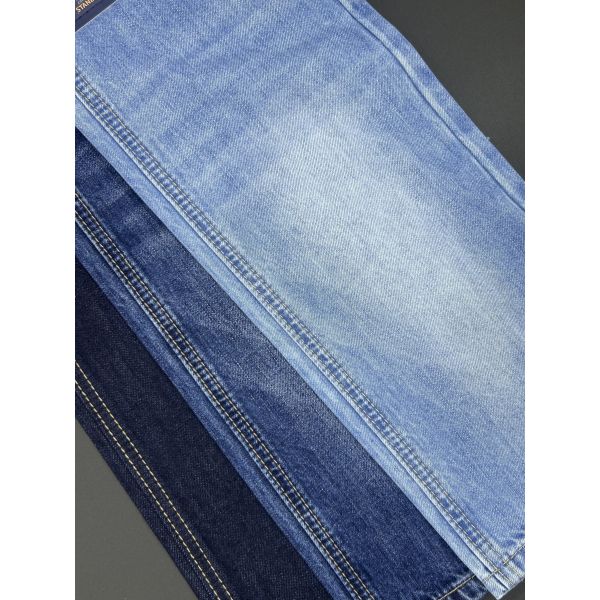 10.2oz 100 Percent Cotton Denim Fabric 62" - 63" Dark Blue Denims For Timeless
