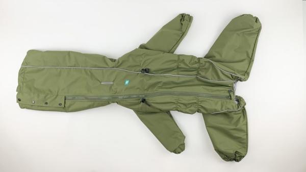 E52 Male Warm Dog Coats Membrane Dog Fleece Lined Raincoats For Basset Hounds