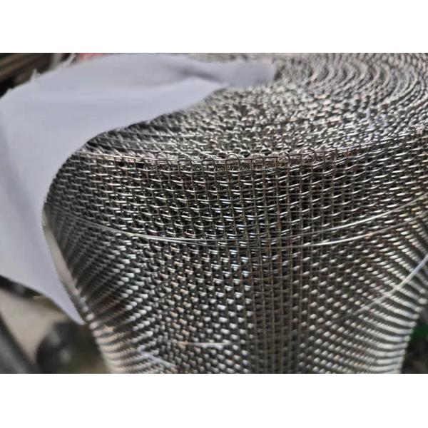 2m Width 10mesh 304 Stainless Steel Woven Wire Mesh 2.5mm Openning Selvage Edge