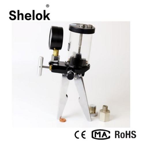 Handheld 1/4NPT 0~1.6MPa air oil hand pump pressure calibrator