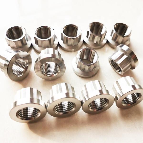 Universal 12 Point Flange Nuts 3/8-24 Thread 7/16 SOCKET/WRENCH Made of High Strength Titanium Alloy for Versatility
