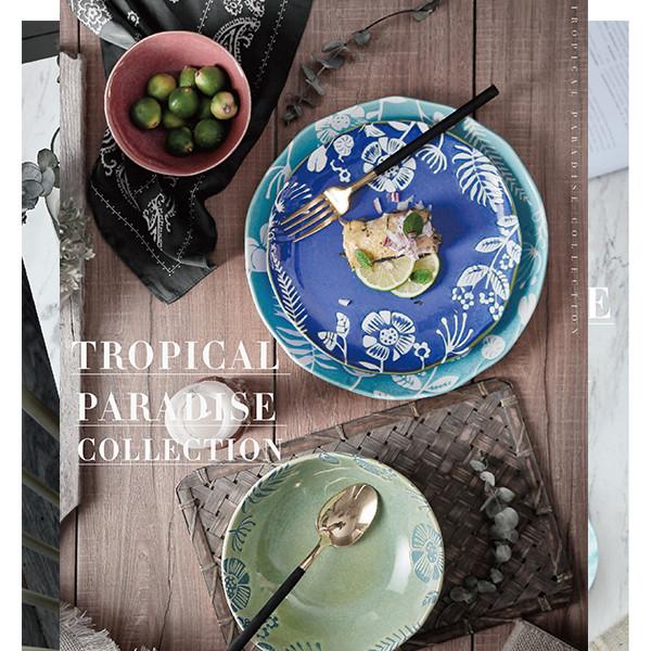 SGS Decoration Dessert Floral Auratic Bone China Dinnerware Set