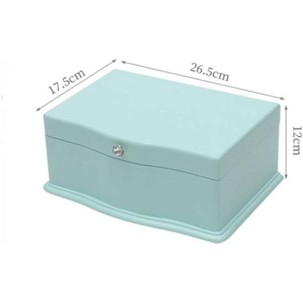 TIMBER Latest Portable Fashion Large Capacity Wooden Music Jewelry Box for Gift Package