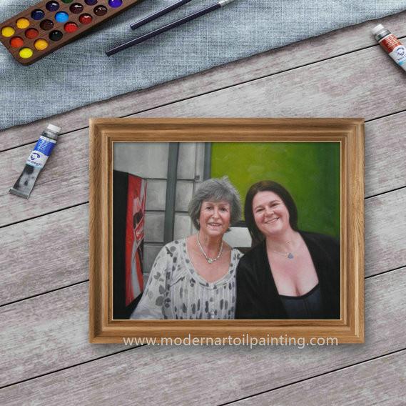 Women Custom Oil Painting Portraits Handmade From Photograph
