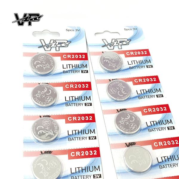 Coin Type CR 2032 VP Lithium 3V 220mHA Button Battery Leakproof Dry Cell