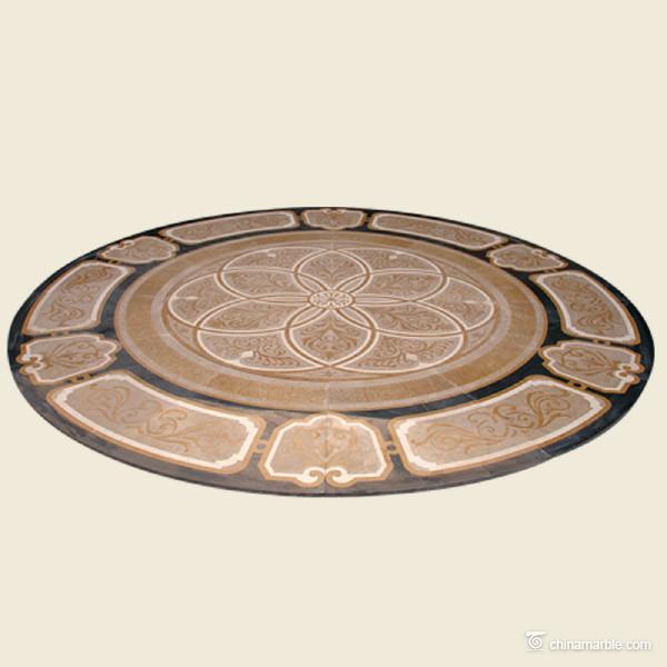 Natural stone Stone Carving Sculpture Multi-color marble medallion MD-W-08