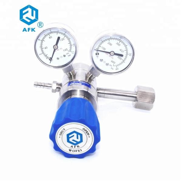 Regulador de pressão de aço inoxidável do fluxo do oxigênio para soldar com válvula de diafragma