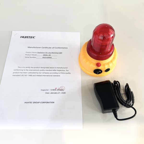 HRWL-GS Portable Radiation On-site Warning Light Magnetic Base for X-Ray Gamma Flaw Detection