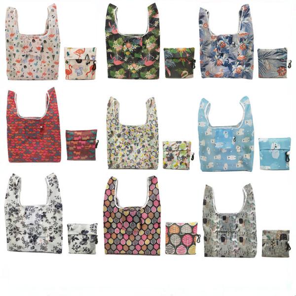 Oxford Foldable Eco Friendly Shopping Bag 36*55cm Folding Grocery Bags