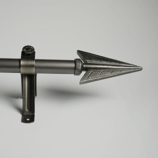 KIEI EP1021 Curtain Finial Hardware Precision Manufacturing Curtain Rod Hot Sale Luxury Adjustable Factory Outlet