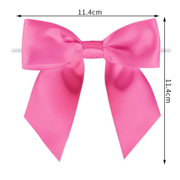 Arcos de fita pré-fabricados em vermelho rosa e branco para todas as ocasiões