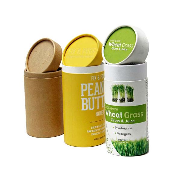 Food Grade Cardboard Kraft Paper Tubes Tea Coffee Packaging