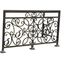 Outdoor Cast Wrought Iron Guardrail Fence Banister Heat Insulation