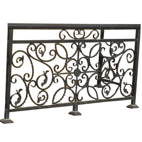 Assembled Outdoor Wrought Iron Guardrail Balustrade Fences Forging Rawd Iron Railing