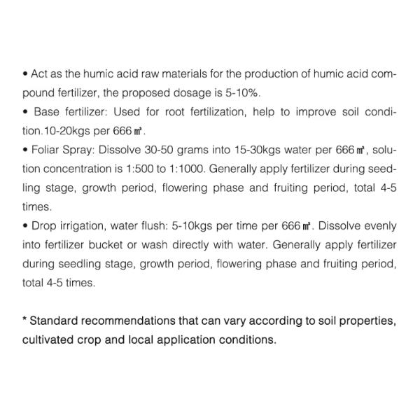 Potassium Humate Flakes Shiny 100% Water Solubility Fertilizer Super Fulvic Acid