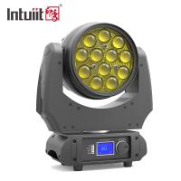 12x10w o zumbido do rgbw 4in1 conduziu o feixe luminoso da cabeça movente da lavagem para o disco Ktv do partido