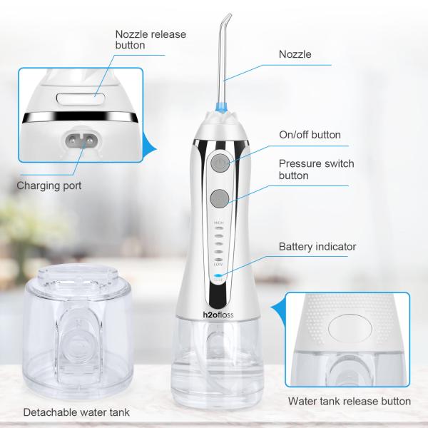 A água recarregável Irrigator para os dentes KC Multifunction aprovou