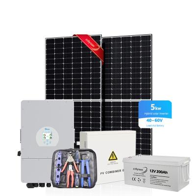 PV Hybrid Solar Energy System Foldable Solar Panels Carport Rooftop Set