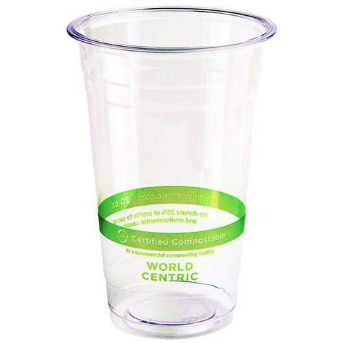 Compostabilidade de festa Copo Frio 10oz 12oz Logotipo personalizado