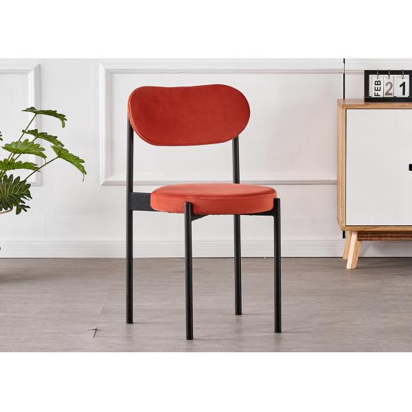 Stacking 43x43x79CM Sturdy Dining Room Chairs With Metal Legs