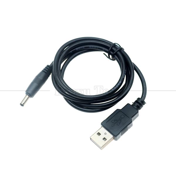 1 Meter USB Male to DC Barrel Jack 3.5mm 1.35mm Power Charger Cable for Router Speaker
