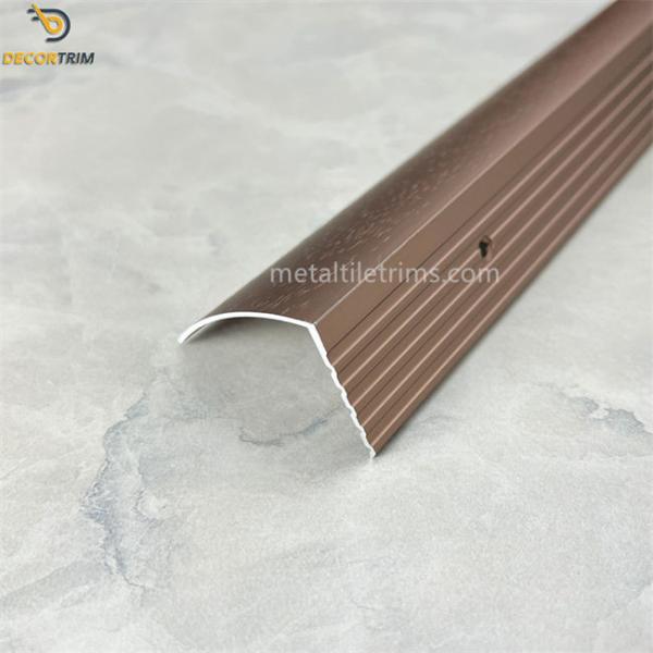 Customization 29.5*44 Bull Nose Stair Nosing Hammer Matt Rose Gold