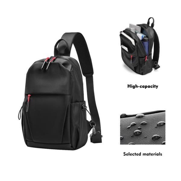 Última MingLu Mens Sling Peito Saco Mens Sling Saco de Viagem personalizado