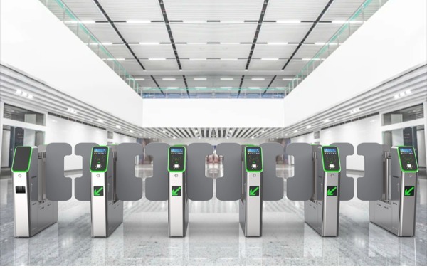 High Security Subway Metro Entrance Ticket Checking Turnstile Gate T3630