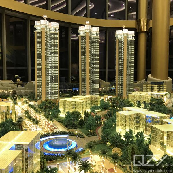 Kingkey Group 1/100 Шанхайский город Резиденции Миниатюрные модели зданий