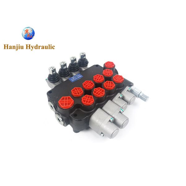  Hydraulic Monoblock Valve P80,4 levers, 2levers with manual control 2levers with floating control