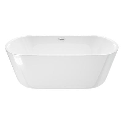 Banheira de banho de forma oval clássica acrílica não escorregadia