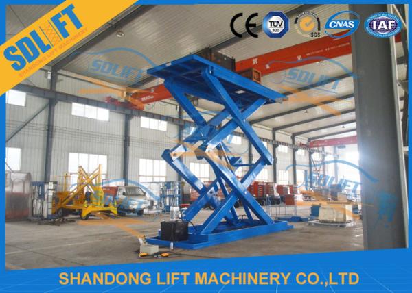 5T 5M Hydraulic Scissor Car Lift / Automotive Vehicle Lifts For Home Garage