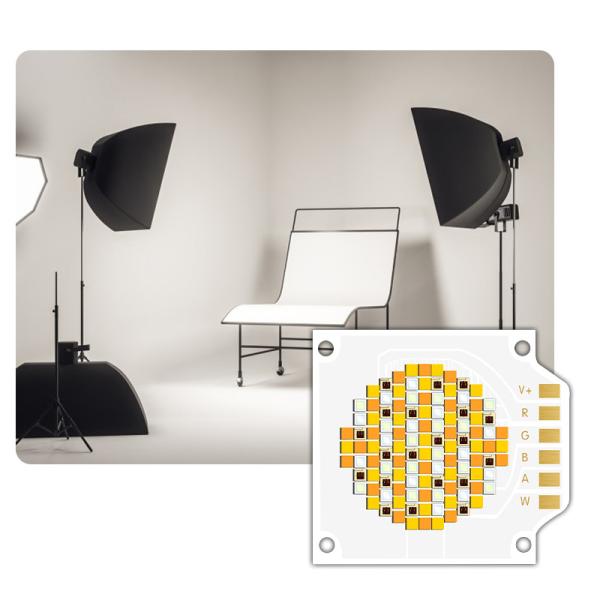 High Power 250W COB LED Chip with Five Colors Dimmable Function and Adjustable CCT