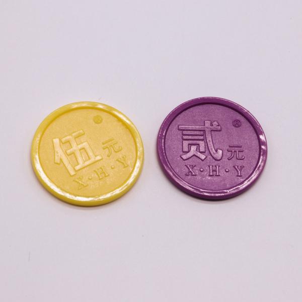 Eco-friendly Durable Embossed Plastic Chips Plastic Token Coins for Awards and Sports