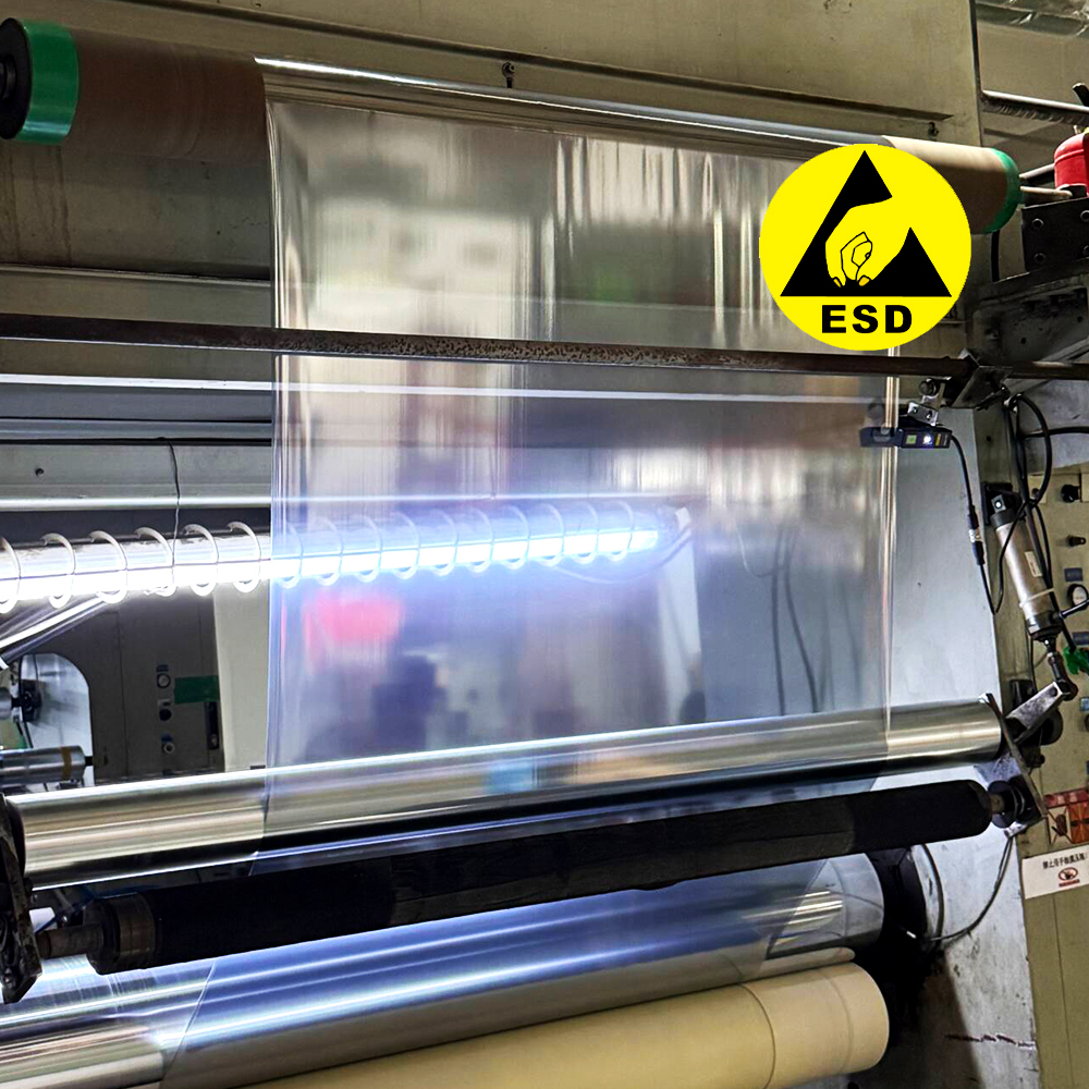 Anti‑Static PET Tubular Shielding Film Roll, Semi‑Finished Material
